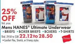 Boscov's Mens HANES Ultimate Underwear offer
