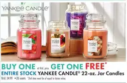 Boscov's ENTIRE STOCK YANKEE CANDLE 22-oz. Jar Candles offer