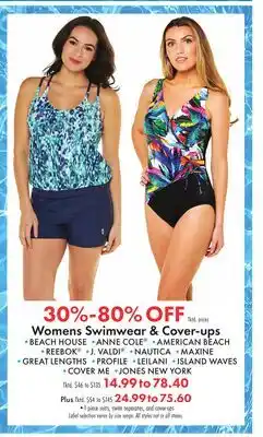 Boscov's Womens Swimwear & Cover-ups offer