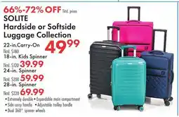 Boscov's SOLITE Hardside or Softside Luggage Collection offer