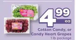 Weis Markets Cotton Candy, or Candy Heart Grapes offer