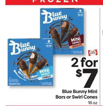 Weis Markets Blue Bunny Mini Bars or Swirl Cones offer
