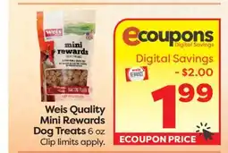 Weis Markets Weis Quality Mini Rewards Dog Treats offer