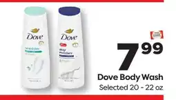 Weis Markets Dove Body Wash offer