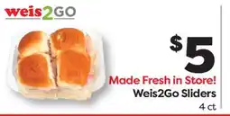 Weis Markets Weis2Go Sliders offer