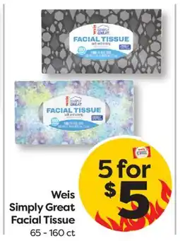 Weis Markets Weis Simply Great Facial Tissue offer