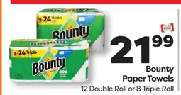 Weis Markets Bounty Paper Towels offer