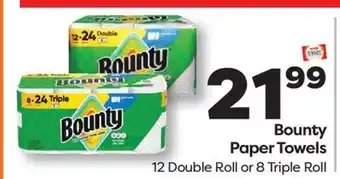 Weis Markets Bounty Paper Towels offer