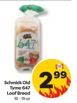 Weis Markets Schmidt Old Tyme 647 Loaf Bread offer