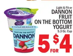 C Town DANNON FRUIT ON THE BOTTOM YOGURT offer