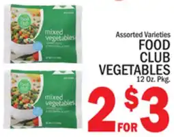 C Town FOOD CLUB VEGETABLES offer
