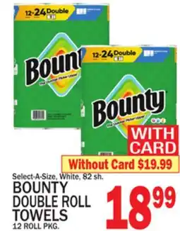 C Town BOUNTY DOUBLE ROLL TOWELS offer
