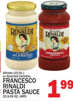 C Town Francesco Rinaldi Pasta Sauce, 23.5-24 OZ. Jars offer