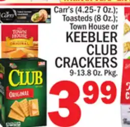 C Town KEEBLER CLUB CRACKERS 9-13.8 Oz. Pkg offer