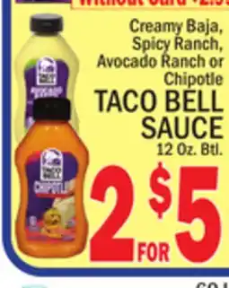 C Town TACO BELL SAUCE offer