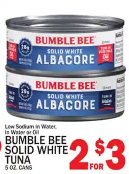 C Town BUMBLE BEE SOLID WHITE TUNA offer