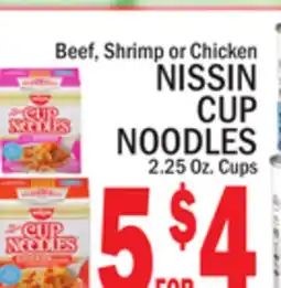C Town Nissin Cup Noodles offer