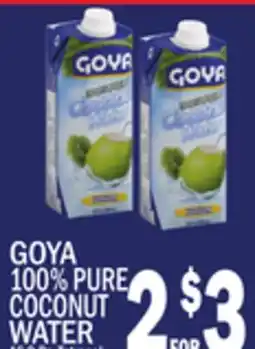 C Town GOYA 100% PURE COCONUT WATER offer