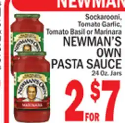 C Town NEWMAN'S OWN PASTA SAUCE offer