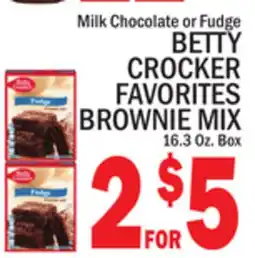 C Town BETTY CROCKER FAVORITES BROWNIE MIX offer
