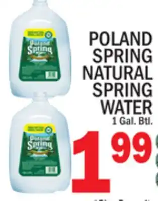 C Town Poland Spring Natural Spring Water offer
