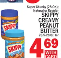 C Town Skippy Creamy Peanut Butter offer