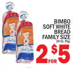 C Town BIMBO SOFT WHITE BREAD FAMILY SIZE offer
