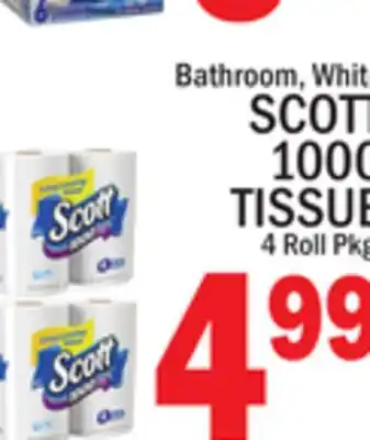 C Town SCOTT 1000 TISSUE offer