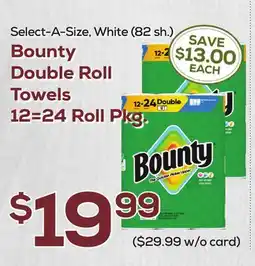 DeCicco & Sons Bounty Double Roll Towels 24 Roll offer