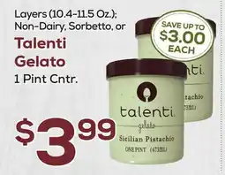 DeCicco & Sons Talenti Gelato, 1 Pint Cntr offer