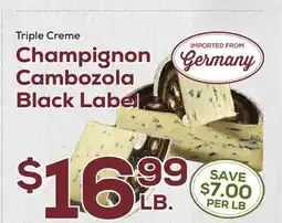 DeCicco & Sons Triple Creme Champignon Cambozola Black Label offer