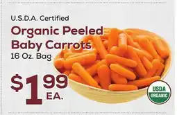 DeCicco & Sons Organic Peeled Baby Carrots offer