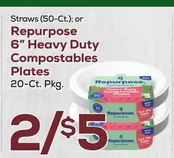 DeCicco & Sons Repurpose 6 Heavy Duty Compostables Plates 20-Ct. Pkg offer