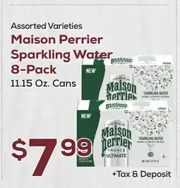 DeCicco & Sons Maison Perrier Sparkling Water 8-Pack offer