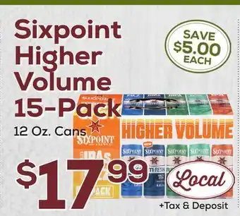 DeCicco & Sons Sixpoint Higher Volume 15-Pack offer