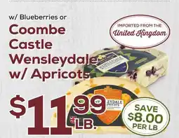 DeCicco & Sons Coombe Castle Wensleydale w/Apricots offer