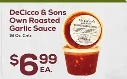 DeCicco & Sons DeCicco & Sons Own Roasted Garlic Sauce offer