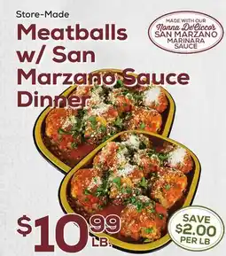 DeCicco & Sons Meatballs w/San Marzano Sauce Dinner offer