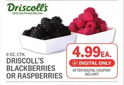 Kings Food Markets DRISCOLL'S BLACKBERRIES OR RASPBERRIES offer