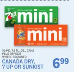 Kings Food Markets CANADA DRY, 7 UP OR SUNKIST offer