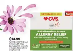 CVS CVS Brand Cetirizine offer
