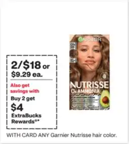 CVS ANY Garnier Nutrisse hair color offer