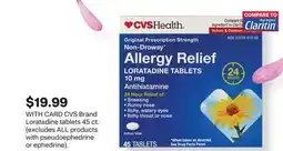 CVS CVS Brand Loratadine tablets 45 ct offer