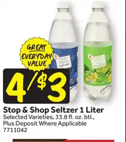 Stop&Shop Stop & Shop Seltzer offer
