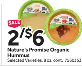 Stop&Shop Nature's Promise Organic Hummus offer