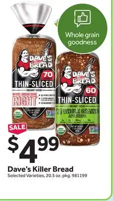 Stop&Shop Dave's Killer Bread offer