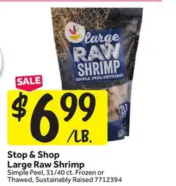 Stop&Shop Stop & Shop Large Raw Shrimp offer