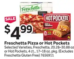 Stop&Shop Freschetta Pizza or Hot Pockets offer