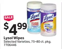 Stop&Shop Lysol Wipes offer