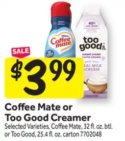 Stop&Shop Coffee Mate or Too Good Creamer offer